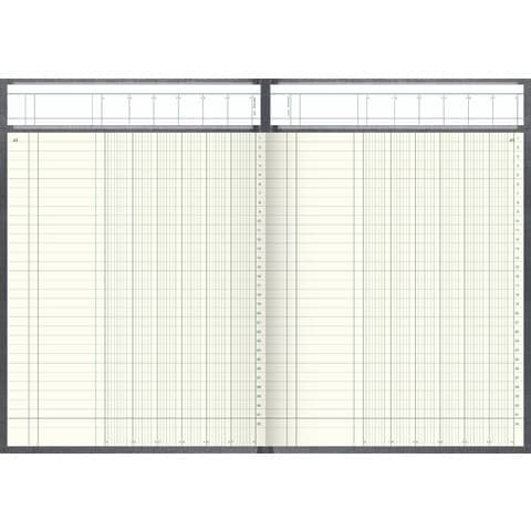 Spaltenbuch A4 96Bl 6SP K+E 86-11062 Deckenb.Kopfl.
