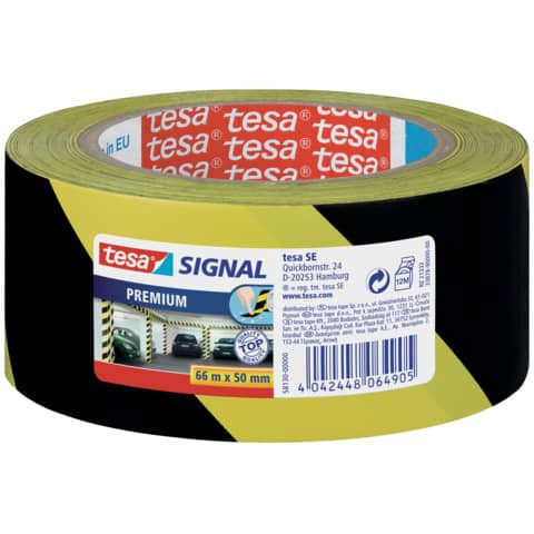Bautenschutzband 66m 50mm TESA 58130-0-0 gelb/schwarz