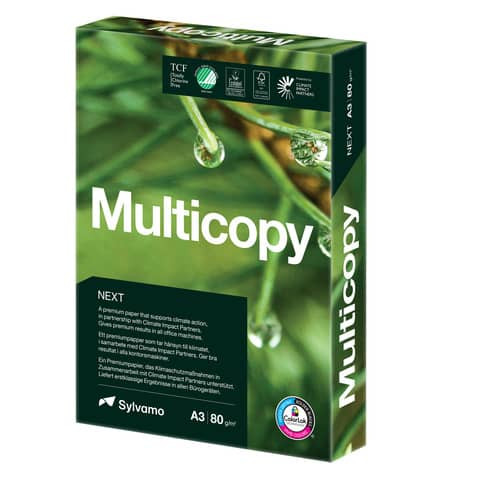 Kopierpapier A3 80g 500BL weiß MULTICOPY 663850/83307B80B