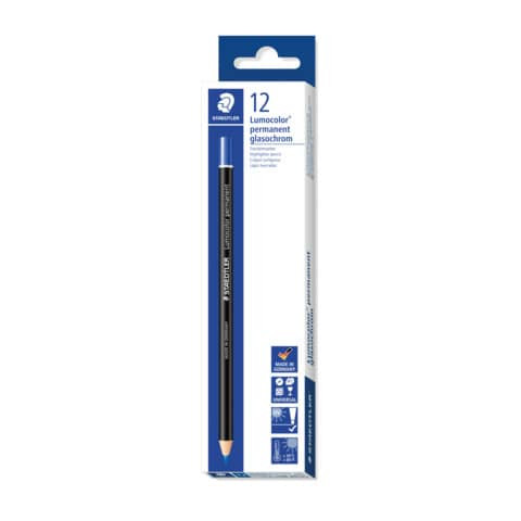 Glasochromstift Lumocolor blau STAEDTLER 10820-3 permanent