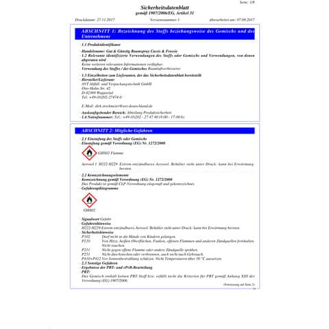 Duftspray 300ml Cass&Free GUT & GÜNSTIG 3588938000