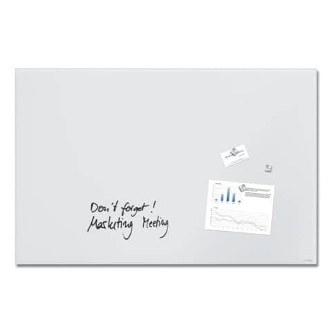 Magnettafel Glas matt 100x65cm superweiß SIGEL GL541 Artverum