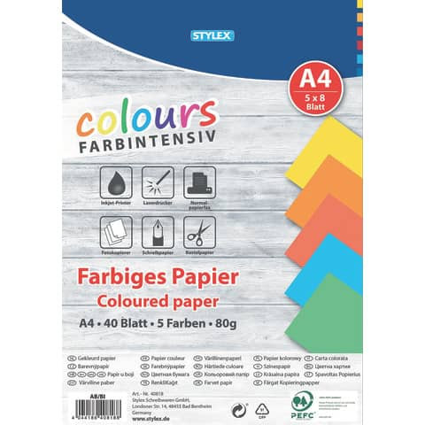 Kopierpapier A4/80g 40Bl int.fbg. TOPPOINT 40818