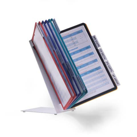 Sichttafelständer 10tlg. sort. DURABLE 5570 00 mit Tafeln