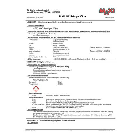 WC-Reiniger Citro 750ml MAXI 04904
