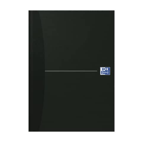 Notizbuch A4 96Bl kar. schwarz OXFORD 100104227 ECF Office