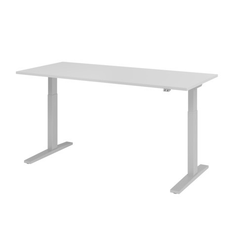 Schreibtisch elektr.höhenv. grau/silber MONT.VXMKA19/5/S 180x80cm