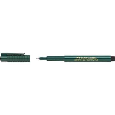 Feinliner Finepen 0.4mm schwarz FABER CASTELL 151199 dok.echt