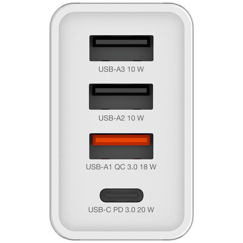 Ladegerät Steckdose 3x USB-A/1x USB-C VERBATIM 49701 CHR-30EU2 GaN 30Watt