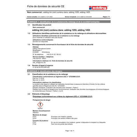 Calligraphypen schwarz EDDING 4-125520-001 2,0mm