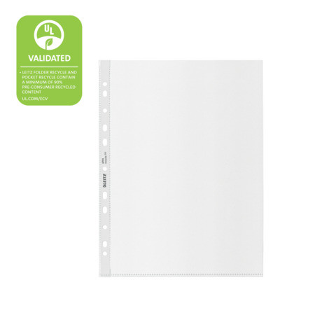 Prospekthülle A4 Recycle farblos LEITZ 4791-00-03 genarbt