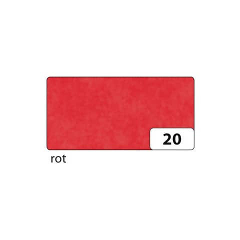 Drachenpapier 42g gefalzt rot FOLIA 82520 25Bg 70x100