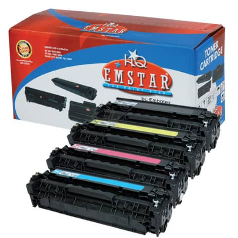 Lasertoner 4ST Multip sw,c,m,y EMSTAR H871 CE410X,...