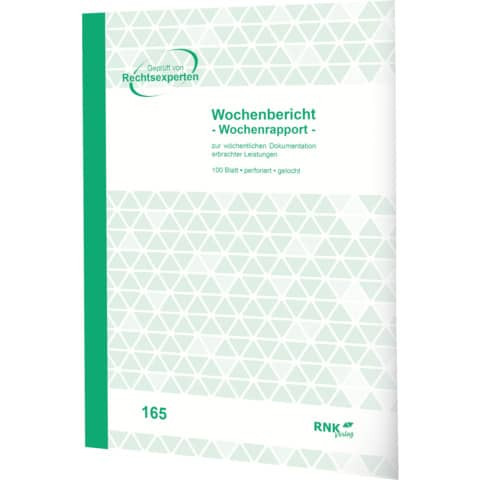 Wochenlohnblock A4 100Bl 165