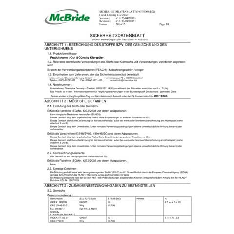 Glanzspüler 1L G&G 2557061002