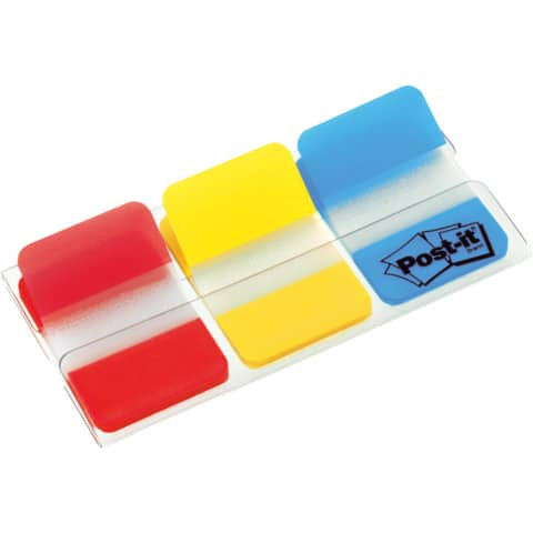 Index 25,4x38mm sort. POST IT 686 RYB 3x22 rt/gb/bl