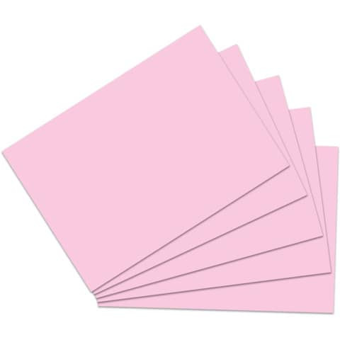 Karteikarte A6 100 ST rosa RNK 114763 blanko