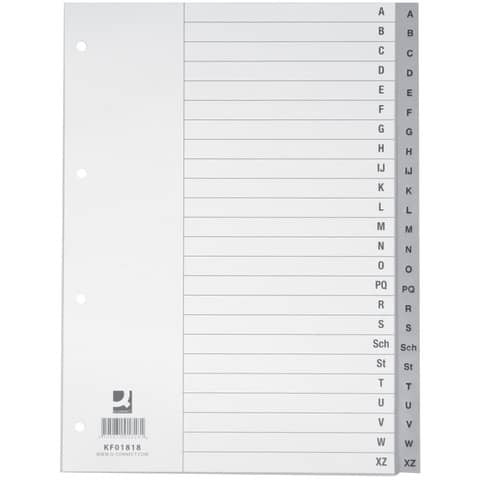 Register Plastik A4 A-Z Q-CONNECT KF01818