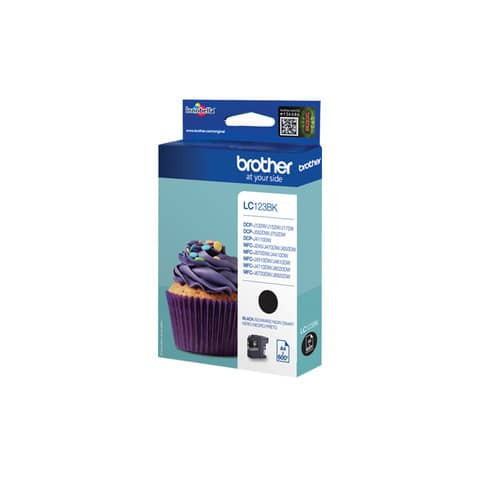 Inkjetpatrone schwarz BROTHER LC123BK
