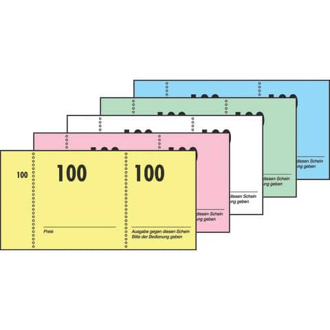 Garderobennummernblock sort. SIGEL GN101 1-100 100Bl
