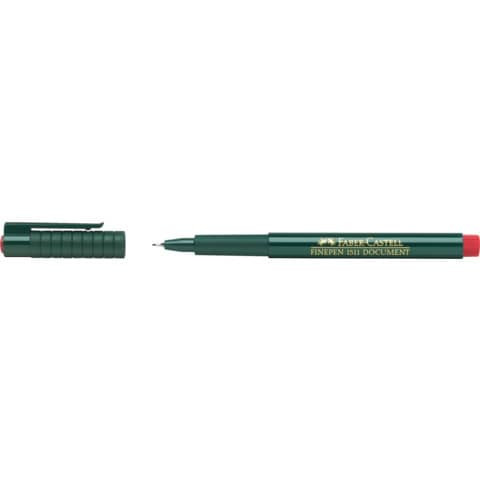 Feinliner Finepen 0.4mm rot FABER CASTELL 151121 dok.echt