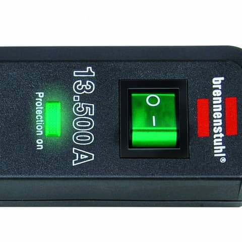 Verteilersteckdose 3-fach schwarz BRENNENSTUHL 1158810315 Schutzscha