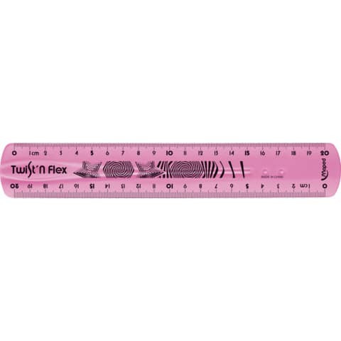 Lineal Plastik 20cm fbg.sort. MAPED 279210 Twistn Flex