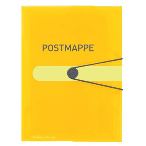 Gummizugmappe A4 PP transp.gelb HERLITZ 300000787 11394343 Postmappe