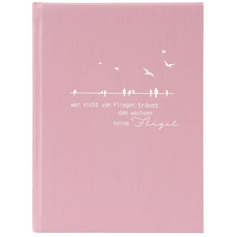 Notizbuch frech & frei altrosa GOLDBUCH 64 131 dotted A5