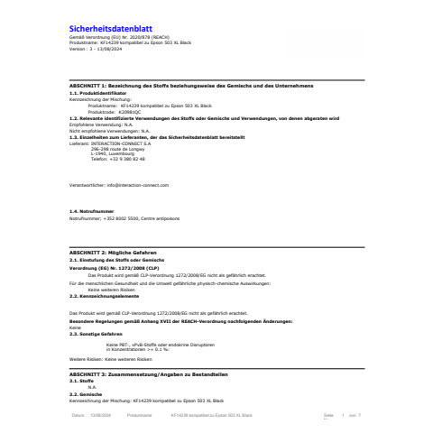 Tinte ersetzt Epson 503XL-schwarz Q-CONNECT KF14239