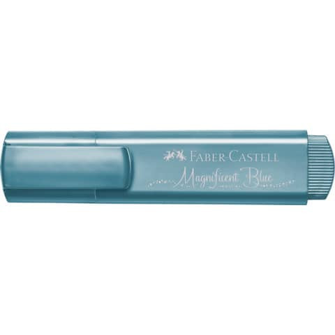 Textmarker Superfluo Metallic blau FABER CASTELL 154647