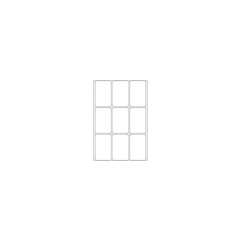 Etiketten 34x53mm 288 Stück weiß HERMA 2470 permanent haftend