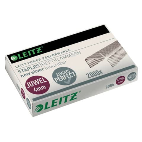 Heftklammer Juwel 4mm Neusilber LEITZ 5641-00-00 2000St
