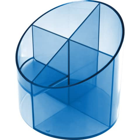 Schreibtischboy 4tlg. transparent blau HELIT H6390230 economy