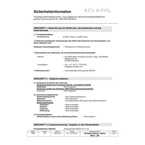 Wasser-Filterpatrone ProSMART+ grau JURA 25055 ProSmart+