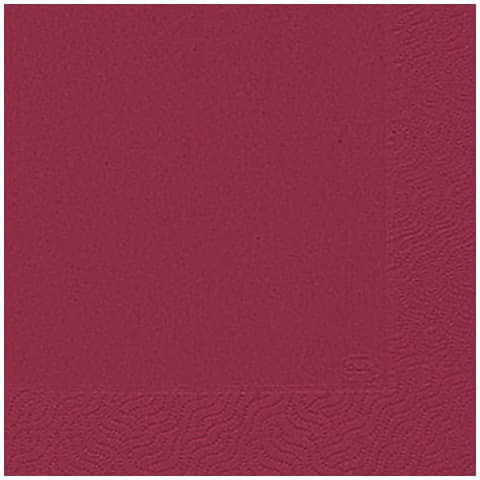Serviette Zelltuch bordeaux 20 Stück DUNI 104044/ 3lagig. 24 cm