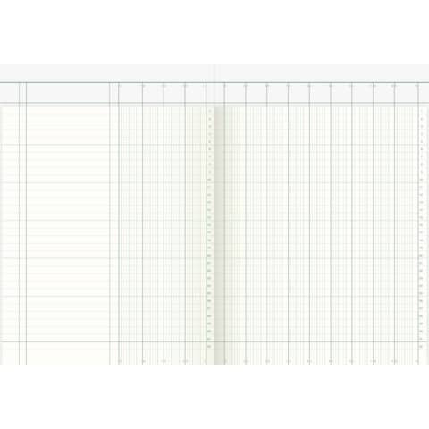 Spaltenbuch A4 40Bl 13Spalten K+E 8611631Kart.Kopf 7113K40KL