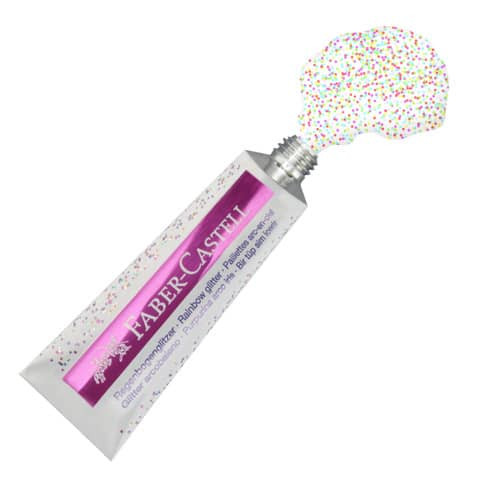 Glitterglue Glitzer 2x12ml Regenbogen FABER CASTELL 125089