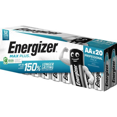 Batterie AA 20ST Mignon ENERGIZER E301323506 Max Plus