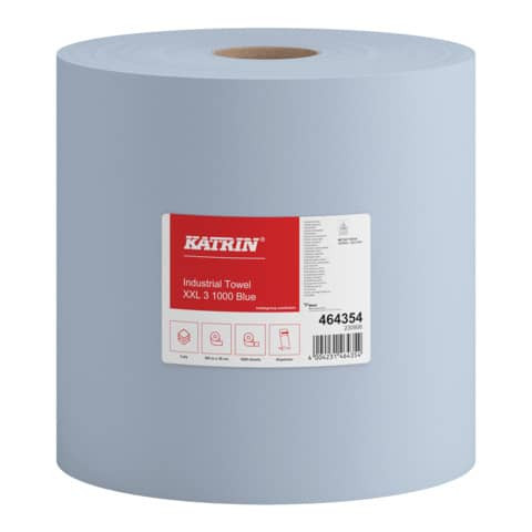 Wischtuch Rolle XXL blau KATRIN 464354 3-lagig