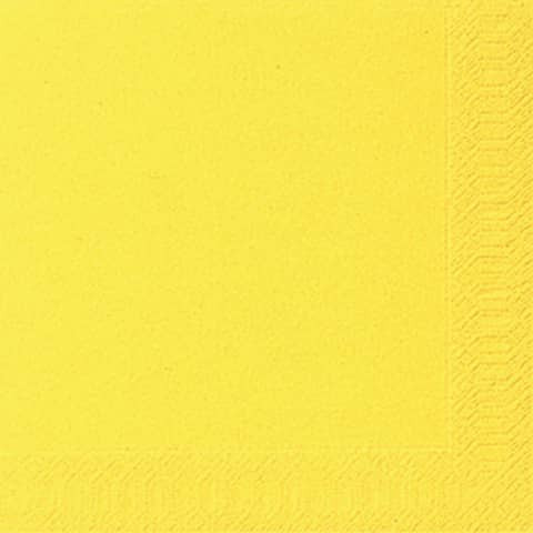Serviette Zelltuch gelb 20 Stück DUNI 104059/ 3lagig 33 cm