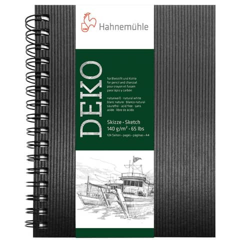 Skizzenbuch A4 Deko schwarz HAHNEMÜHLE 10-628288