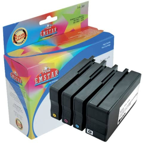 Inkjetpatrone 4ST sw/c/m/y EMSTAR H189 C2P43AE