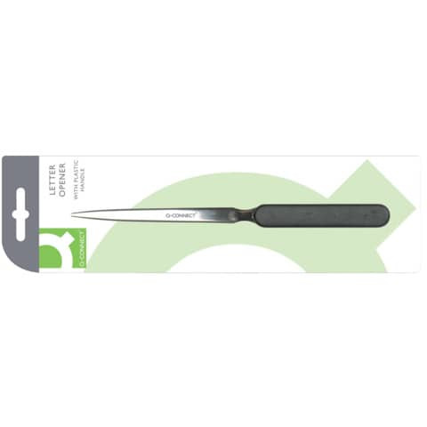 Brieföffner 19cm Kunst.Griff schwarz Q-CONNECT KF03983