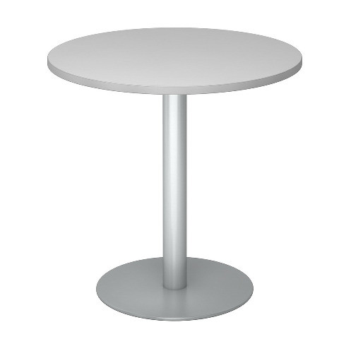 Besprechungstisch rund grau/silber HAMMERBACHER VSTF08/5/S 80cm rund
