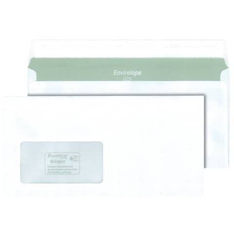 Briefumschlag - DIN lang, haftklebend, 75 g/qm, mit Fenster, 20 Stück