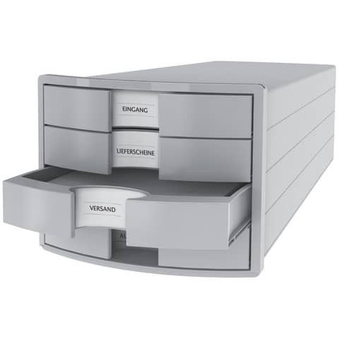 Schubladenbox 4 Laden lichtgrau HAN 1012-11 geschlossen