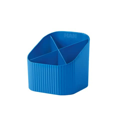Schreibköcher Re-X-LOOP blau HAN 17238-914 4 Fächer