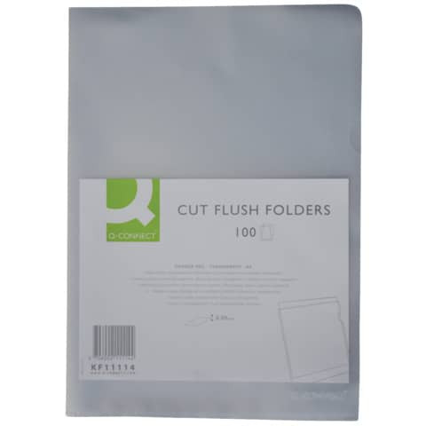 Sichthülle A4 100 Stück transp. genarbt Q-CONNECT KF11114 100813499 0,09mm