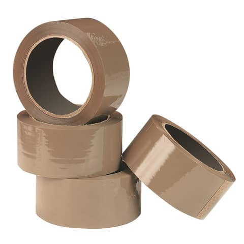 Packband 50mm x 66m braun Q-CONNECT KF04381 Pg mit 6 Rollen
